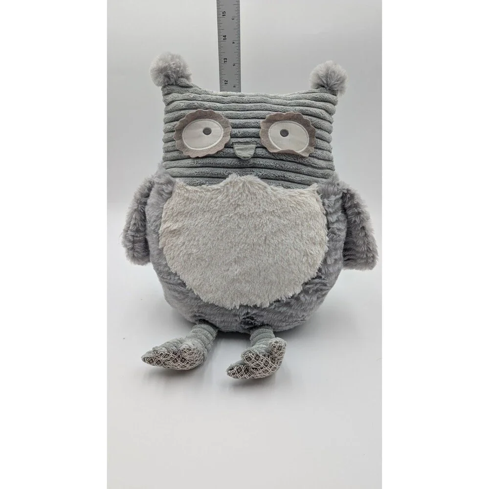 Maison Chic Gray Owl Plush Pillow 12